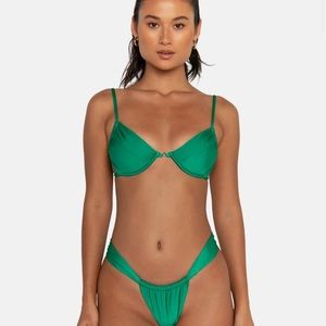 NWT green FAE bikini set